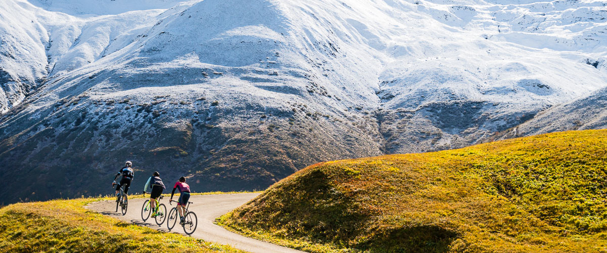 En gravel dans les Grisons